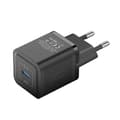 Miniatyrbild 1 av 6: Laddare för EU-kontakt, GaN, 20W, Typ-C, Smart Charging - Vention (FEPB0-EU) - Svart