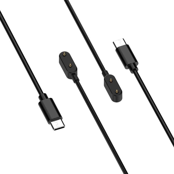 INF Tehokas laturi Huawei Band 10:lle - 1 m Type-C -kaapeli Musta