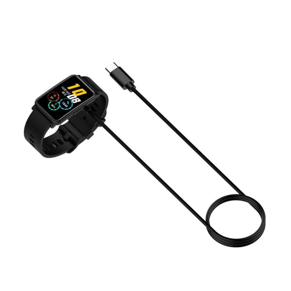 INF Tehokas laturi Huawei Band 10:lle - 1 m Type-C -kaapeli Musta