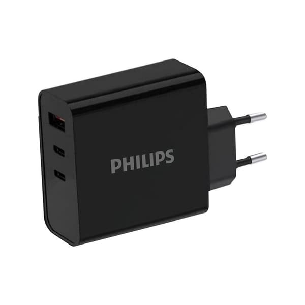 PHILIPS Väggladdare 65W 2 Svart