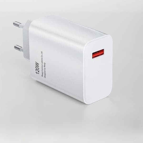 120W Laddare för USB C Laddningskabel för Xiaomi Laddare Snabbladdningsadapter Snabb Dual-Port Charger Kit - Vit