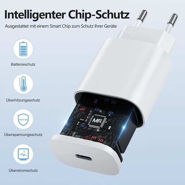 Snabb Laddare Iphone 16 15 Pro, Iphone Laddare Usb C 20W Med 2M Usb C Kabel För Apple Iphone 16 Pro Max/15/15 Plus/Ipad Pro/Air