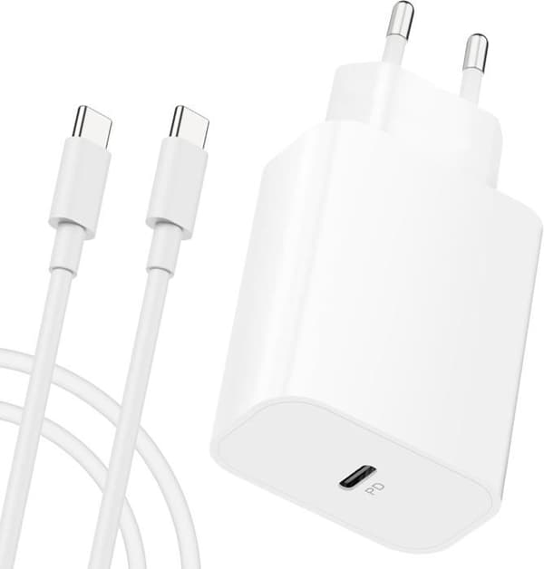 USB C-laddare 20W - Ospecificerad - Väggadapter - Snabbladdning - 2M kabel - Överhettningsskydd