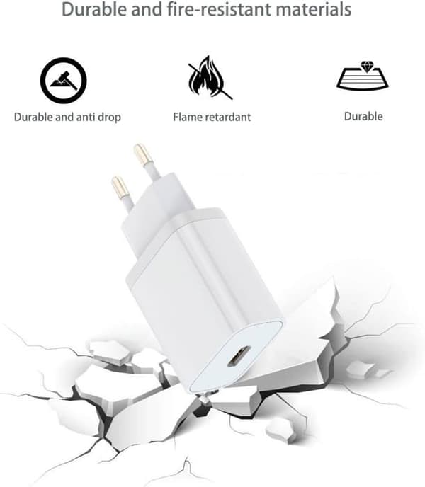 Laddare - Ej specificerad - 20W - Snabbladdning - USB C - Kabel 1,5M