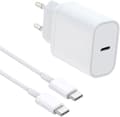 Miniatyrbild 1 av 6: Laddare - Ej specificerad - 20W - Snabbladdning - USB C - Kabel 1,5M