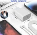 Miniatyrbild 6 av 6: USB C-laddare - Ospecificerad - 30W - Snabbladdning - 2M kabel - Kompatibel med iPhone 15/16/Samsung Galaxy