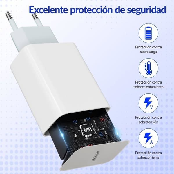 USB C-laddare - Ospecificerad - 30W - Snabbladdning - 2M kabel - Kompatibel med iPhone 15/16/Samsung Galaxy