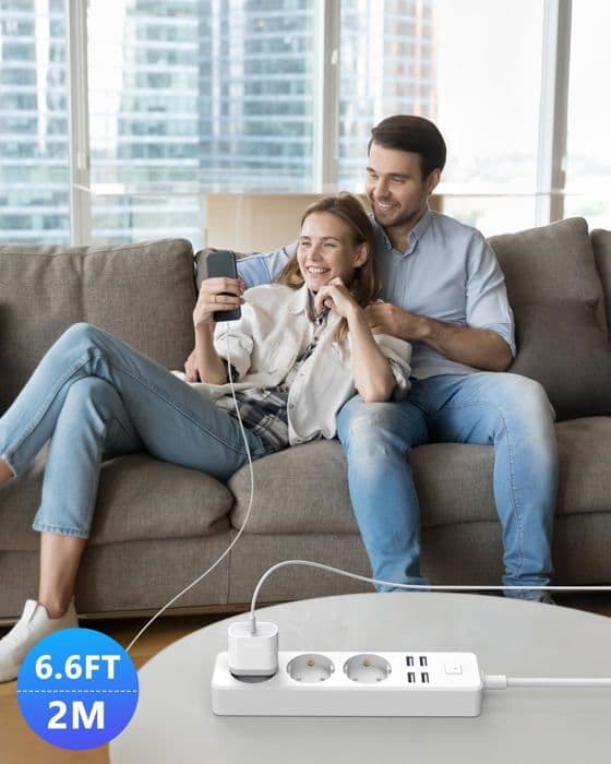 Snabbladdare - TORTOISE - iPhone 15 - 20W - USB C - 2M Kabel
