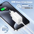 Miniatyrbild 4 av 6: Snabbladdare - Apple - iPhone 16 - 20W - USB-C - Kabel 2m