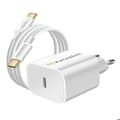 Miniatyrbild 1 av 5: USB-C-strömadapter med Power Delivery 20W och Mayaxess-kabel i vitt