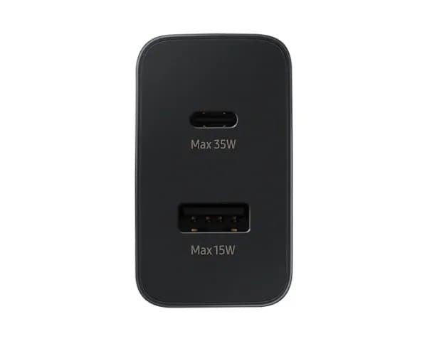 Samsung 35W PD StrömadapterDuo (USB-C, USB-A) Väggladdare  bulk -Svart