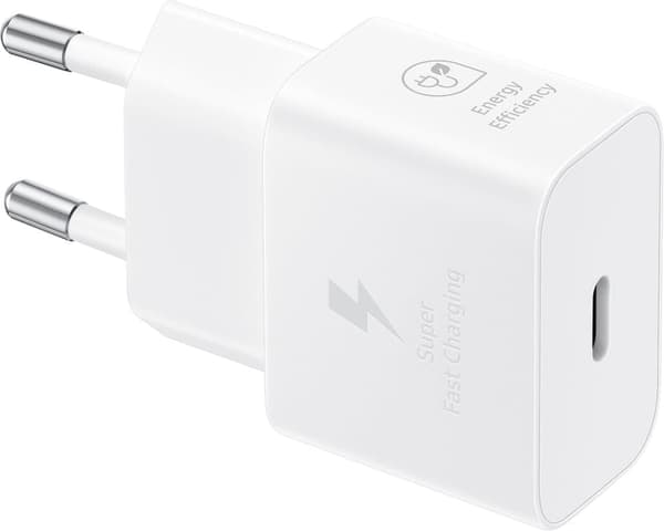 Samsung 25W USB-C GaN Strömadapter bulk - Vit
