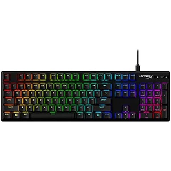Klaviatur Mekanisk - HYPERX - Alloy Origins PBT - HyperX-brytare - 100% anti-ghosting - RGB-belysning