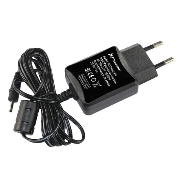 Universaladapter AC - DC universal väggladdare phdccharger phoenix 5v 2a svart