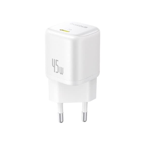 Strömförsörjning för laddning, 45W, USB-C, GaN - Baseus PicoGo (P10176800213-00) - Mångfaldig vit