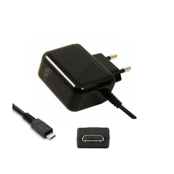 Väggladdare MicroUSB svart