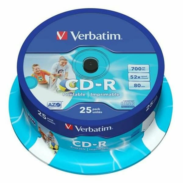 CD-R Utskrivbar Verbatim 25 antal