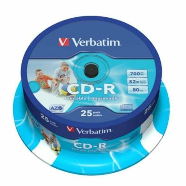 CD-R Utskrivbar Verbatim 25 antal