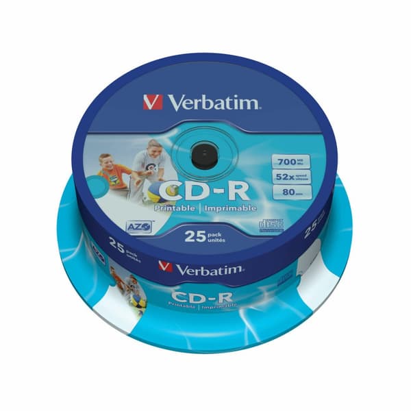 CD-R Utskrivbar Verbatim 25 antal