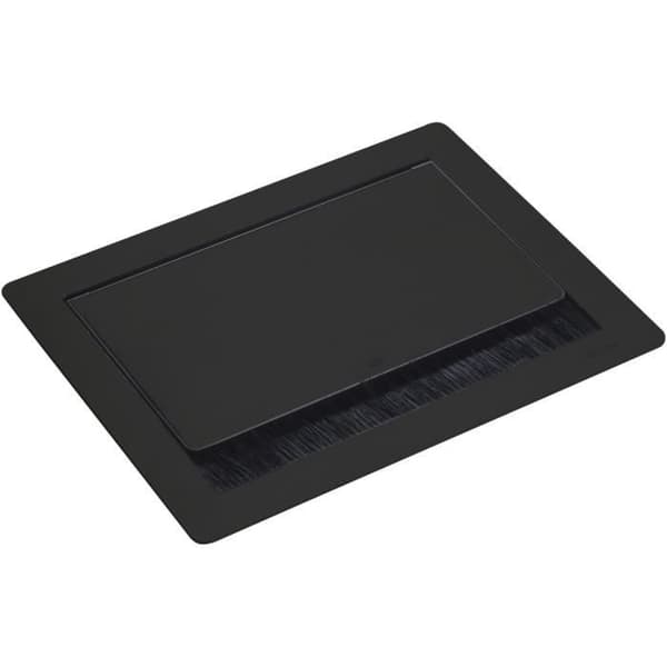 EVOline Flip Top Push S 2 Schuko-uttag USB-A USB-C laddare svart