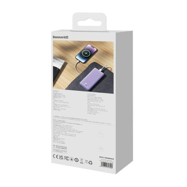 Powerbank Baseus P10022801513-00 Lilla 10000 mAh