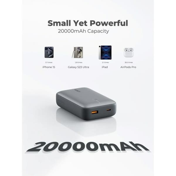 Powerbank Aukey PB-Y57 Grå 20000 mAh