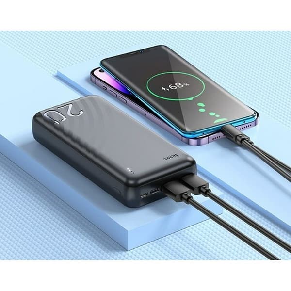 Powerbank Hoco J123A black Sort 20000 mAh