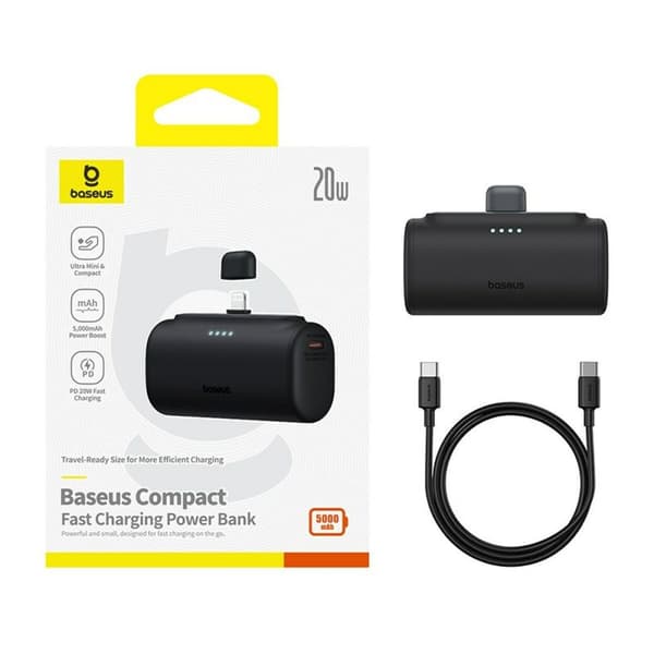Powerbank Baseus P10068307113-00 Musta 5000 mAh
