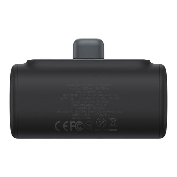 Powerbank Baseus P10068307113-00 Musta 5000 mAh