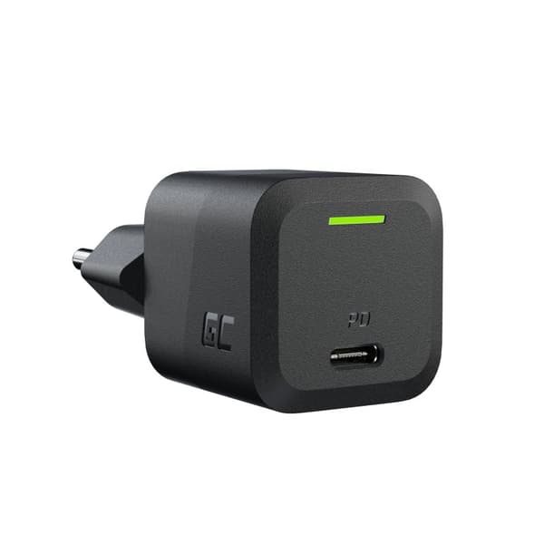 GreenCell-GCPowerGaN33WUSB-CPowerDeliveryväggladdare Svart