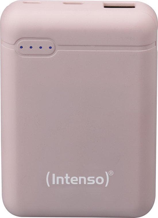 Intenso XS10000 - Powerbank - 10000 mAh - 3,1 A - 2 udgangsporte (USB, USB-C) - pink (7313533 ROSE) Rose