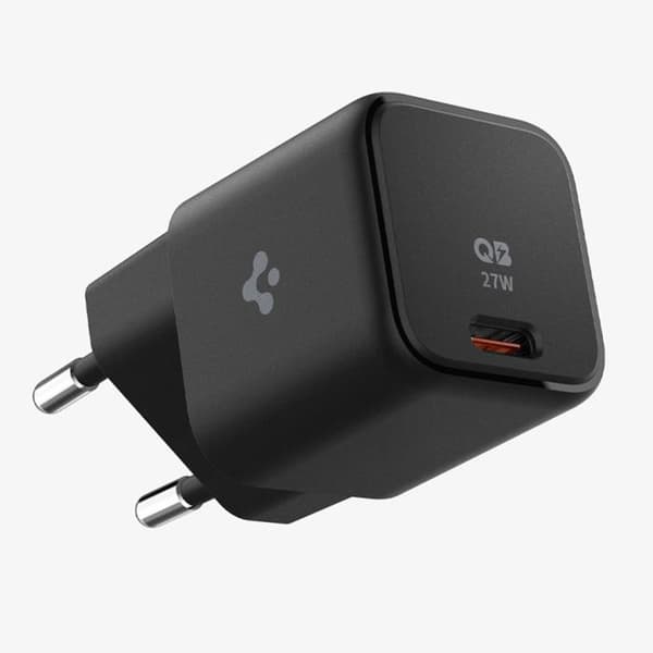 Laddare med kontakt, 27W - Spigen Arcstation (PE2103) - Svart