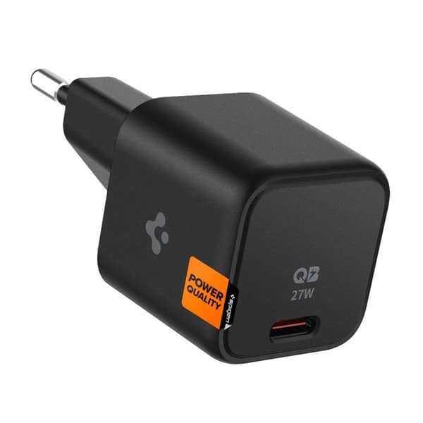 Laddare med kontakt, 27W - Spigen Arcstation (PE2103) - Svart