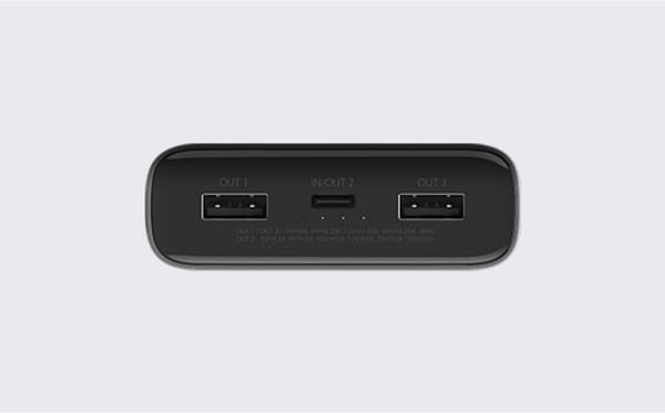 Xiaomi | Varavirtalähde | 20000mAh | USB-C, USB A | Musta