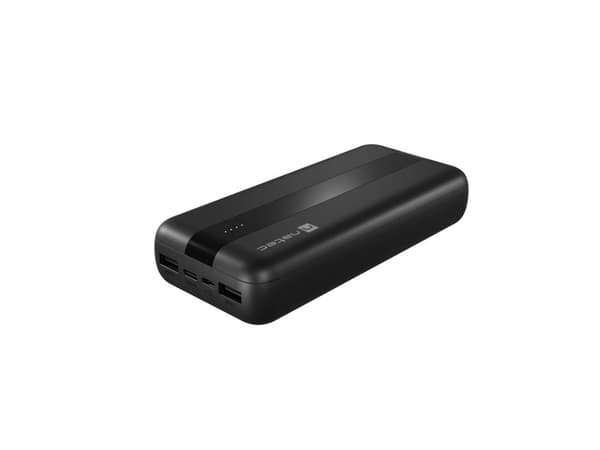 NATEC TREVI POWERBANK 20000mAh 2X USB-A + 1X USB-C SORT Sort