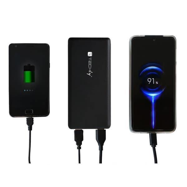 Techly I-CHARGE-10000 powerbank Lithium-polymer (LiPo) 10000 mAh Sort