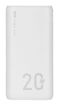 Miniatyrbillede 2 af 2: SILICON POWER QS15 Powerbank Eksternt batteri 20000 mAh 2x USB QC 3.0 1x USB-C PD (SP20KMAPBKQS150W) Hvid
