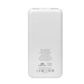 Miniatyrbillede 4 af 5: Powerbank RIVACASE 10000 mAh USB-C 20W + Qi 10W hvid (1x USB-C PD 20W, 2 USB-A QC 3.0 18W), hvid
