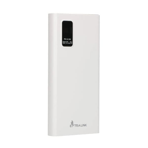 Extralink EPB-067W 10000mAh Valkoinen | Varavirtalähde | Varavirtalähde, Pikalataus, USB-C