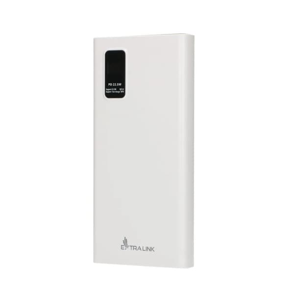 Extralink EPB-067W 10000mAh Valkoinen | Varavirtalähde | Varavirtalähde, Pikalataus, USB-C