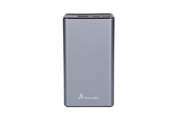 Extralink EPB-127 30000mAh Sølv | Powerbank | Powerbank, 65W PD, USB-C Grå, Lys grå
