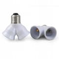 Miniatyrbillede 1 af 2: ADAPTER FRA E27 TIL 2xE27 FATNING