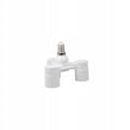 Miniatyrbillede 1 af 2: ADAPTER FRA E27 TIL 3xE14 FATNING