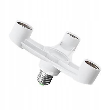 ADAPTER FRA E27 TIL 3xE27 FATNING