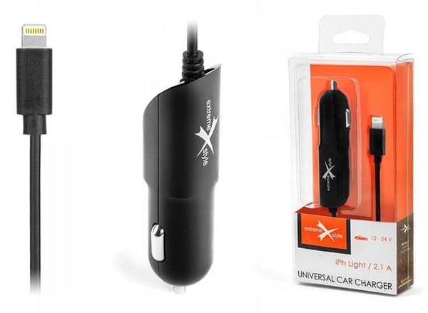 iPhone Lightning Biloplader 2.1A