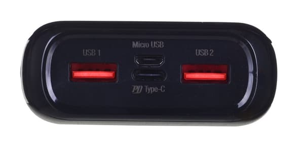 SILICON POWER QS28 Powerbank Externt batteri 20000 mAh 2x USB QC 3.0 1x USB-C PD (SP20KMAPBKQS280K) Svart