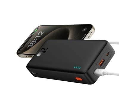 Baseus Airpow Lithium-polymer powerbank 20000 mAh 20 W Sort