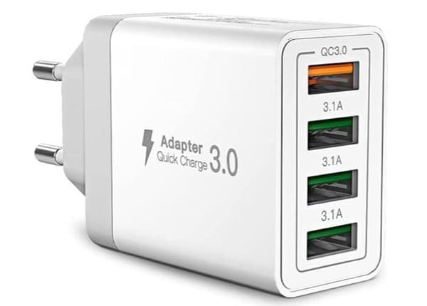 USB-laddare - Aioneus - 40W - 4 portar - Snabbladdning - Universell kompatibilitet