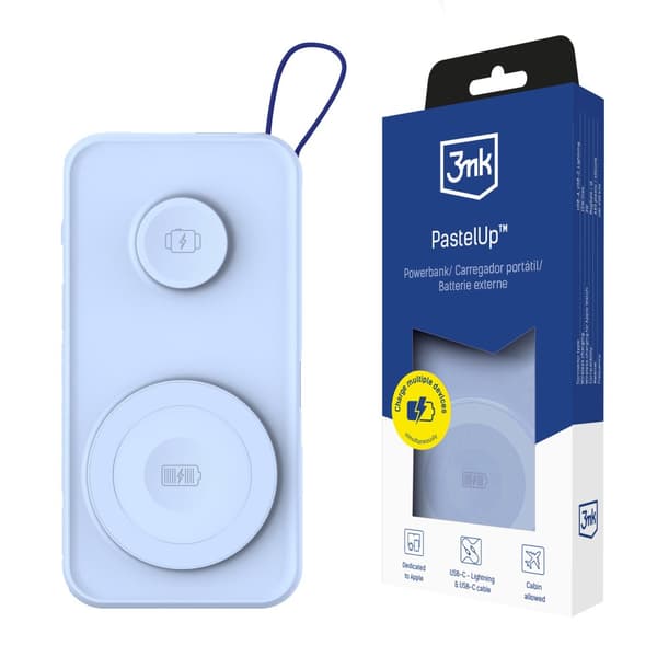 Accessories - 3mk PastelUp 10,000mAh 22.5W USB 1A1C-Blue