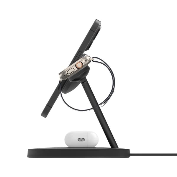 Belkin BoostCharge Pro Hovedtelefoner, Smartphone, Smartwatch Sort USB Trådløs opladning Hurtig opladning Indendørs